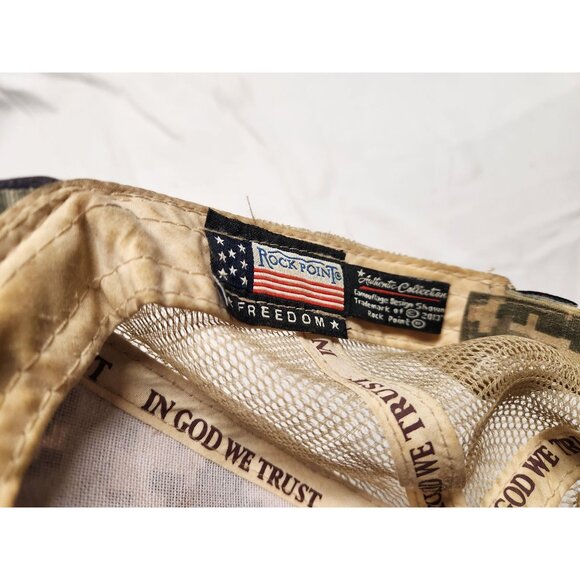 Chevrolet Camouflage Mesh Trucker Hat With American Flag - Picture 5 of 7